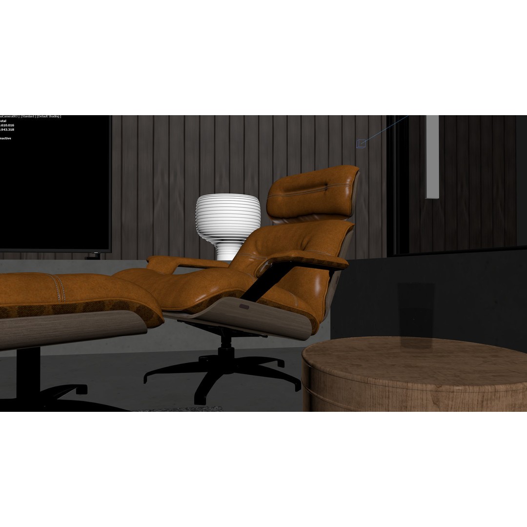 Modern Living Room 3D Model – High Poly Archviz Scene, FBX & OBJ - View 16