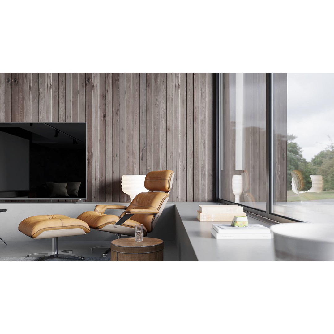 Modern Living Room 3D Model – High Poly Archviz Scene, FBX & OBJ - View 3