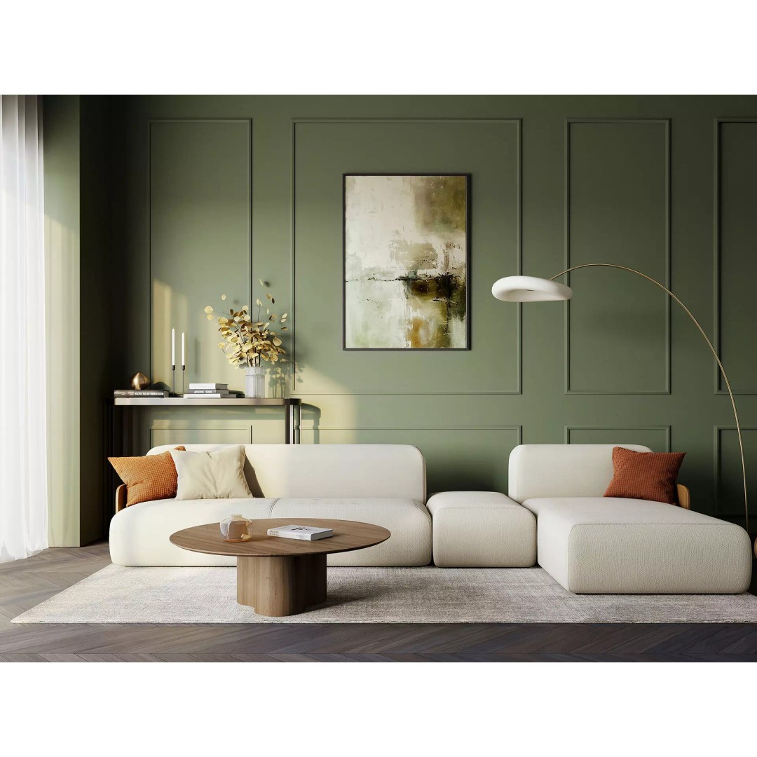 Modern Living Room 3D Model – Bright Interior Scene, FBX, Archviz - View 2