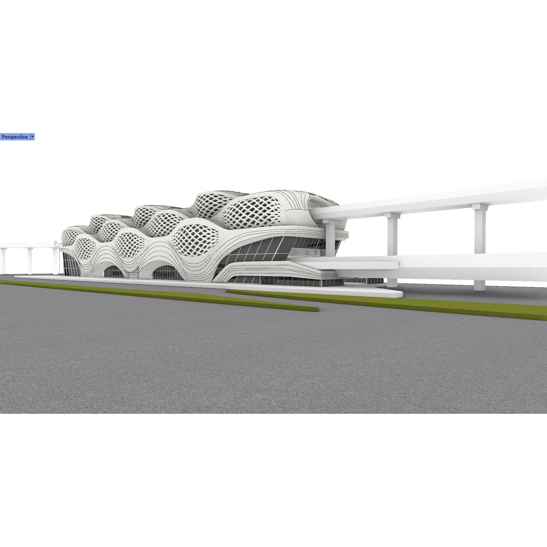 KAFD Metro Station 3D Model – Architectural Rhino Design, FBX, OBJ - View 10