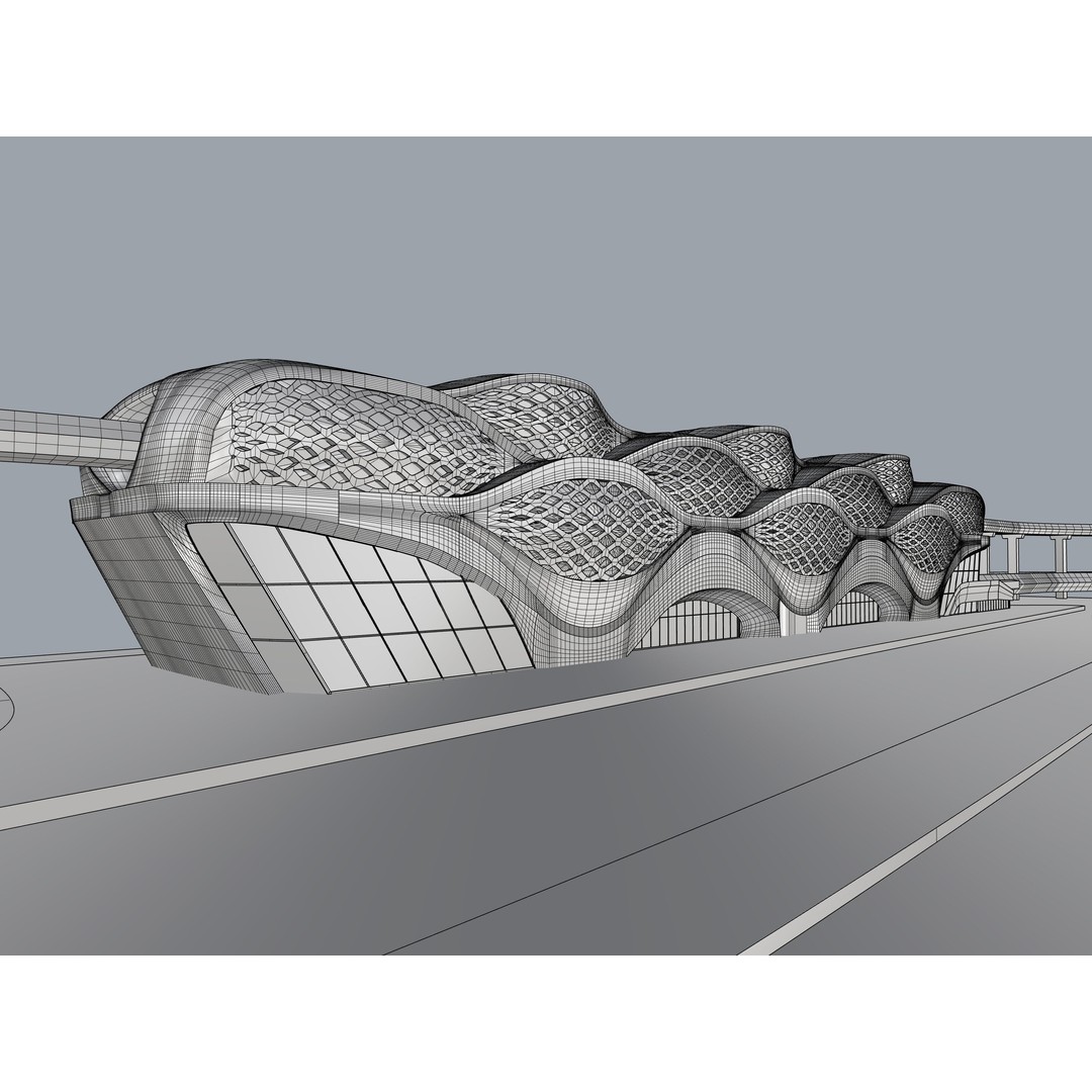 KAFD Metro Station 3D Model – Architectural Rhino Design, FBX, OBJ - View 15