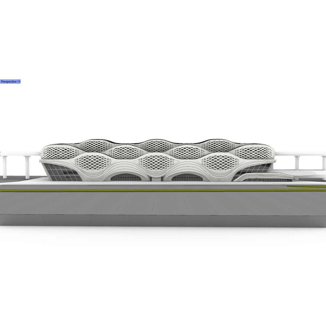 KAFD Metro Station 3D Model – Architectural Rhino Design, FBX, OBJ - View 16