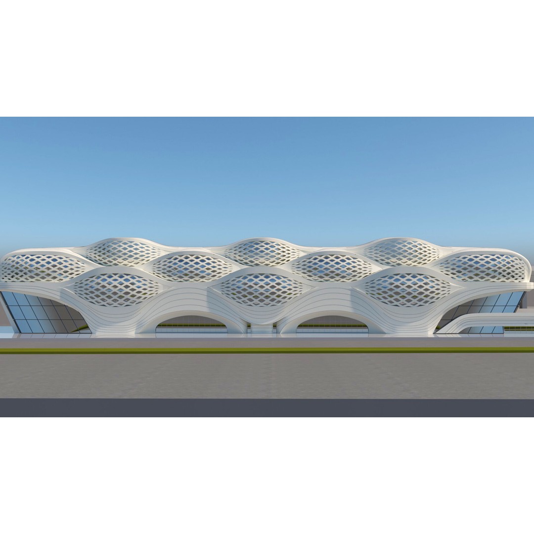 KAFD Metro Station 3D Model – Architectural Rhino Design, FBX, OBJ - View 8
