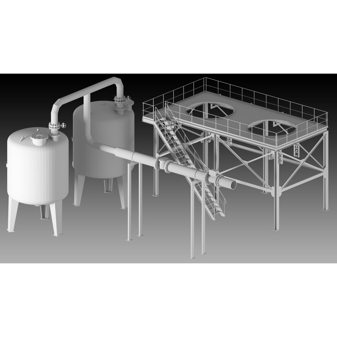 High Detail Factory Props 3D Models – Industrial Assets, FBX, OBJ - View 11