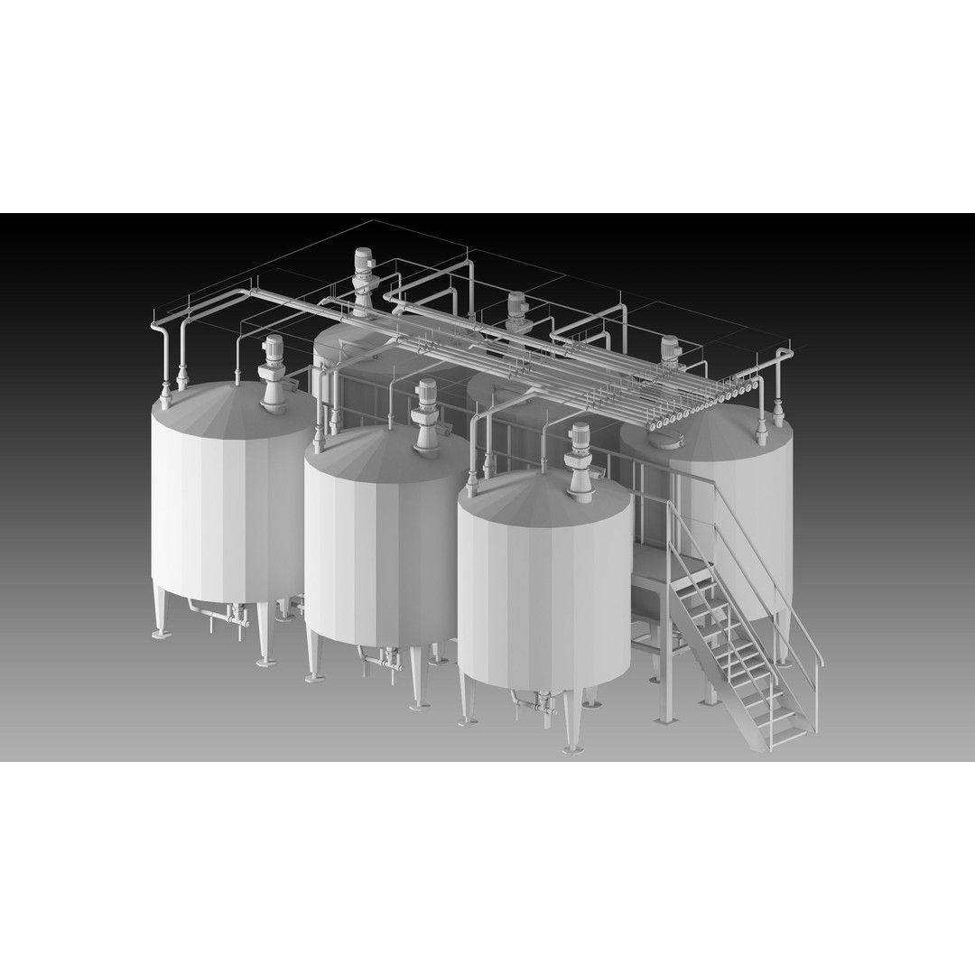 High Detail Factory Props 3D Models – Industrial Assets, FBX, OBJ - View 13