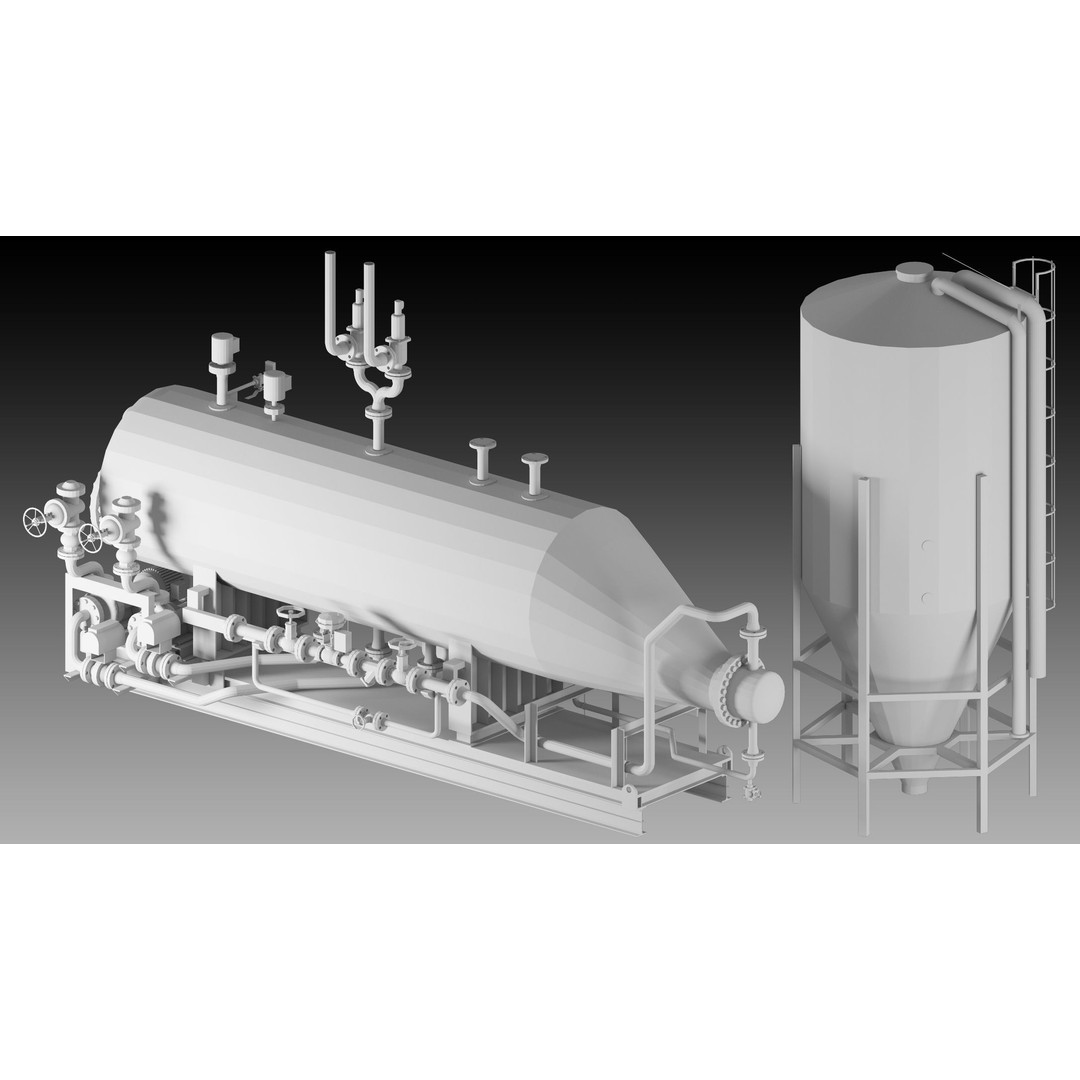 High Detail Factory Props 3D Models – Industrial Assets, FBX, OBJ - View 6