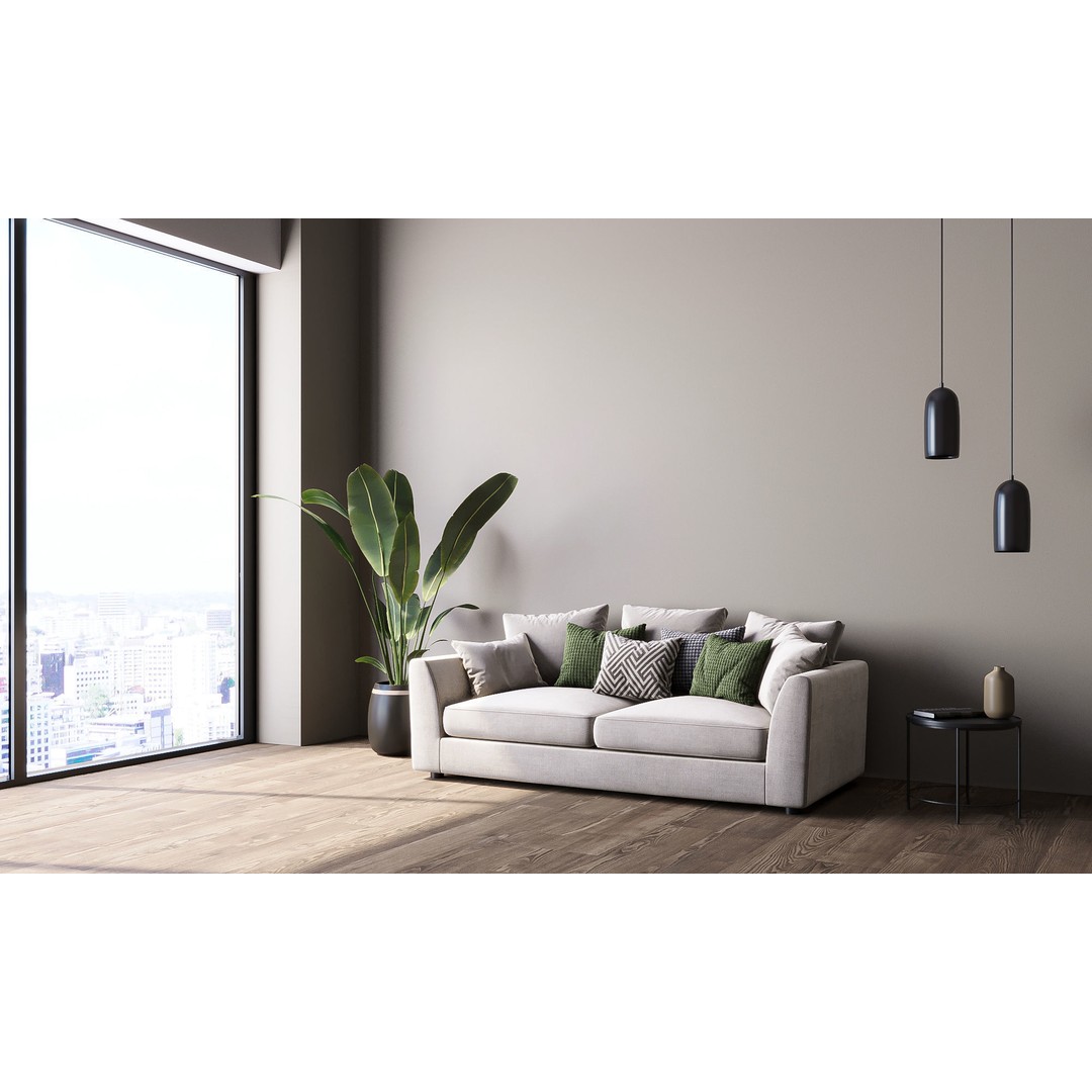 Simple Interior Scene 3D Model – Textured Room with Natural Lighting, FBX, OBJ - View 3