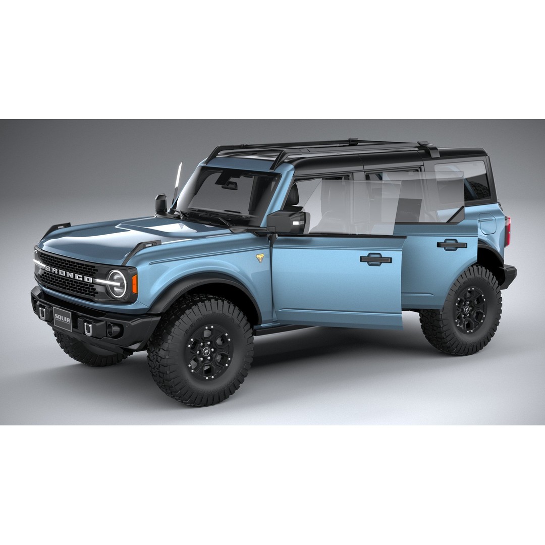 Bronco Badlands 3D Model – High Poly SUV Asset, FBX, OBJ, 3dsmax - View 21