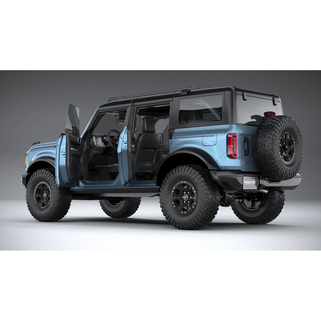 Bronco Badlands 3D Model – High Poly SUV Asset, FBX, OBJ, 3dsmax - View 24