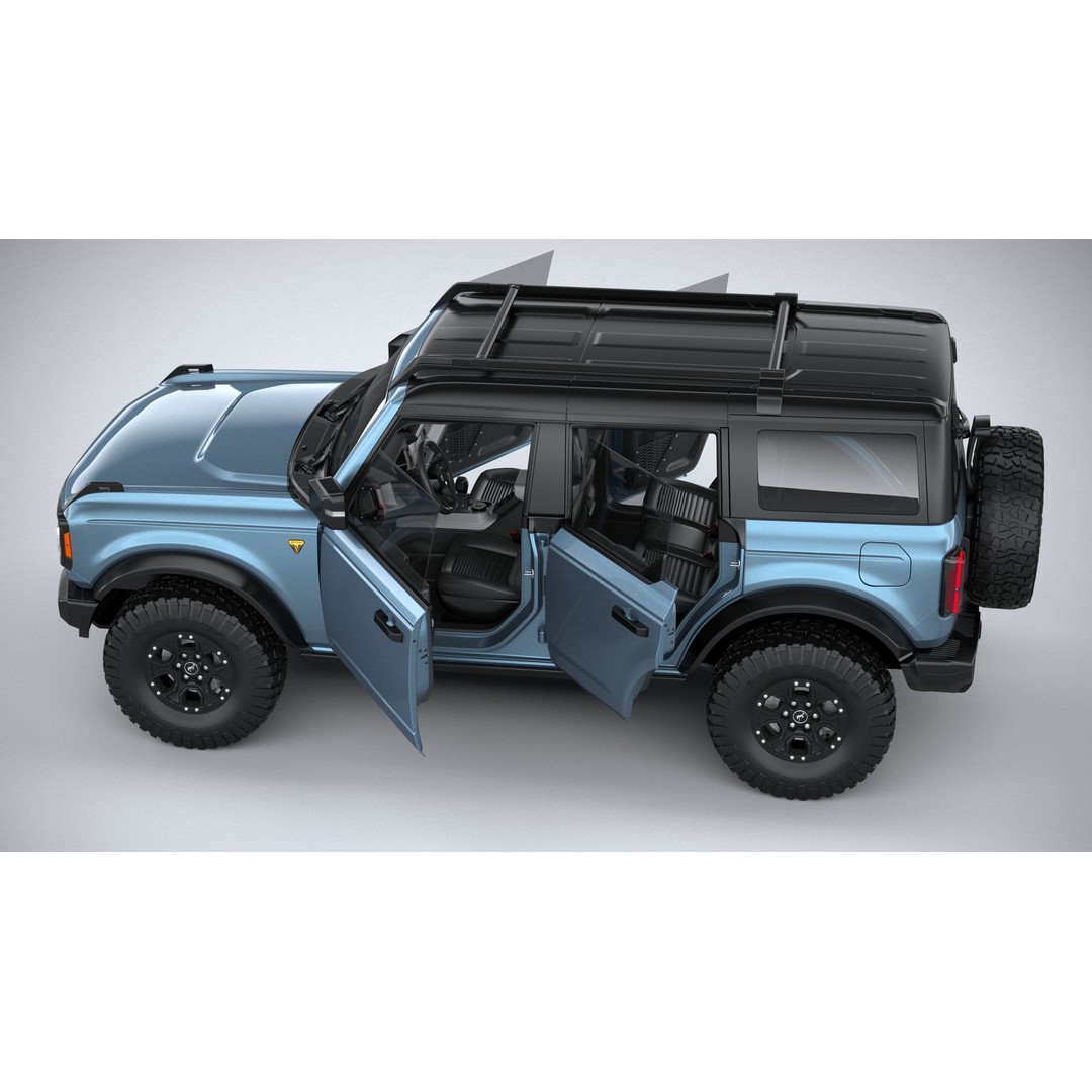 Bronco Badlands 3D Model – High Poly SUV Asset, FBX, OBJ, 3dsmax - View 25