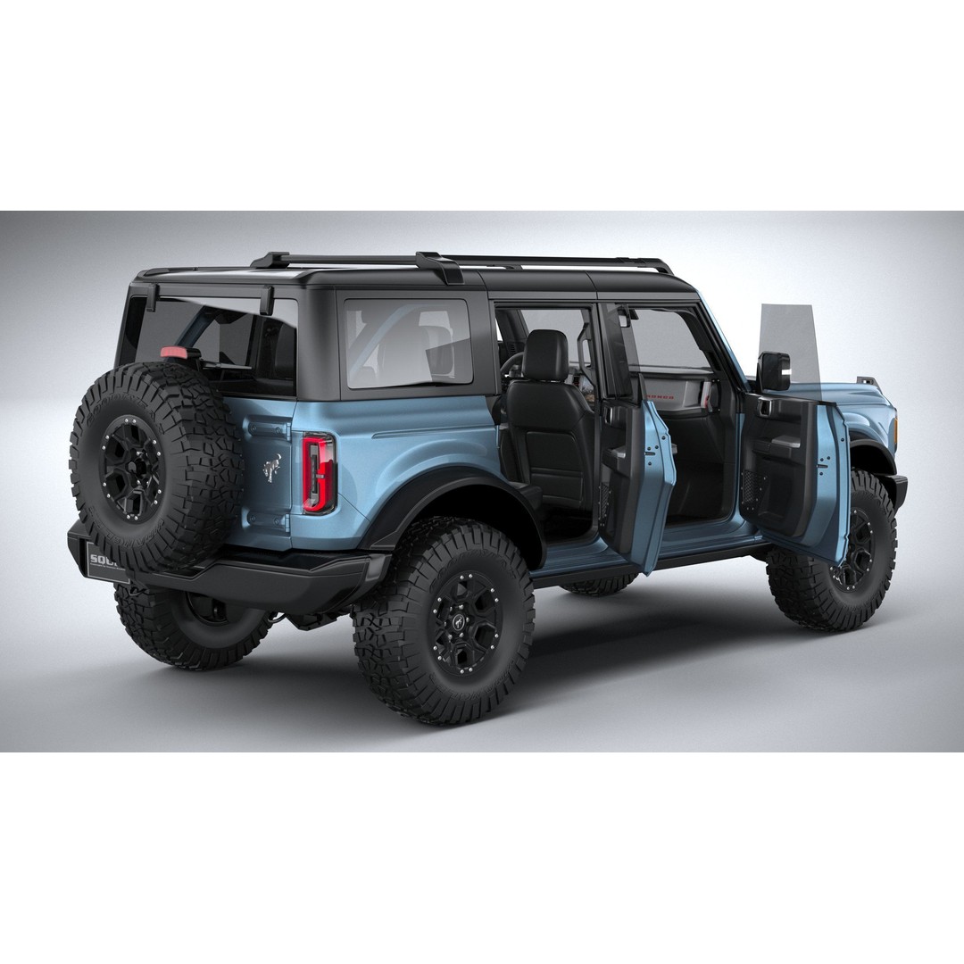 Bronco Badlands 3D Model – High Poly SUV Asset, FBX, OBJ, 3dsmax - View 26