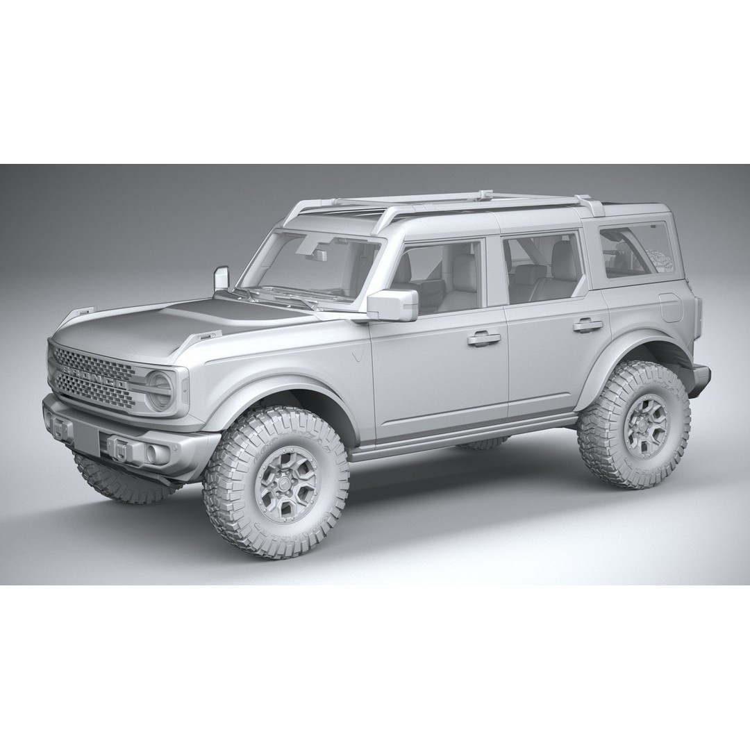 Bronco Badlands 3D Model – High Poly SUV Asset, FBX, OBJ, 3dsmax - View 27