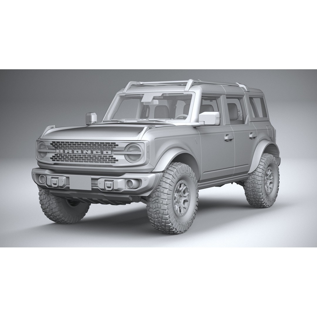 Bronco Badlands 3D Model – High Poly SUV Asset, FBX, OBJ, 3dsmax - View 28