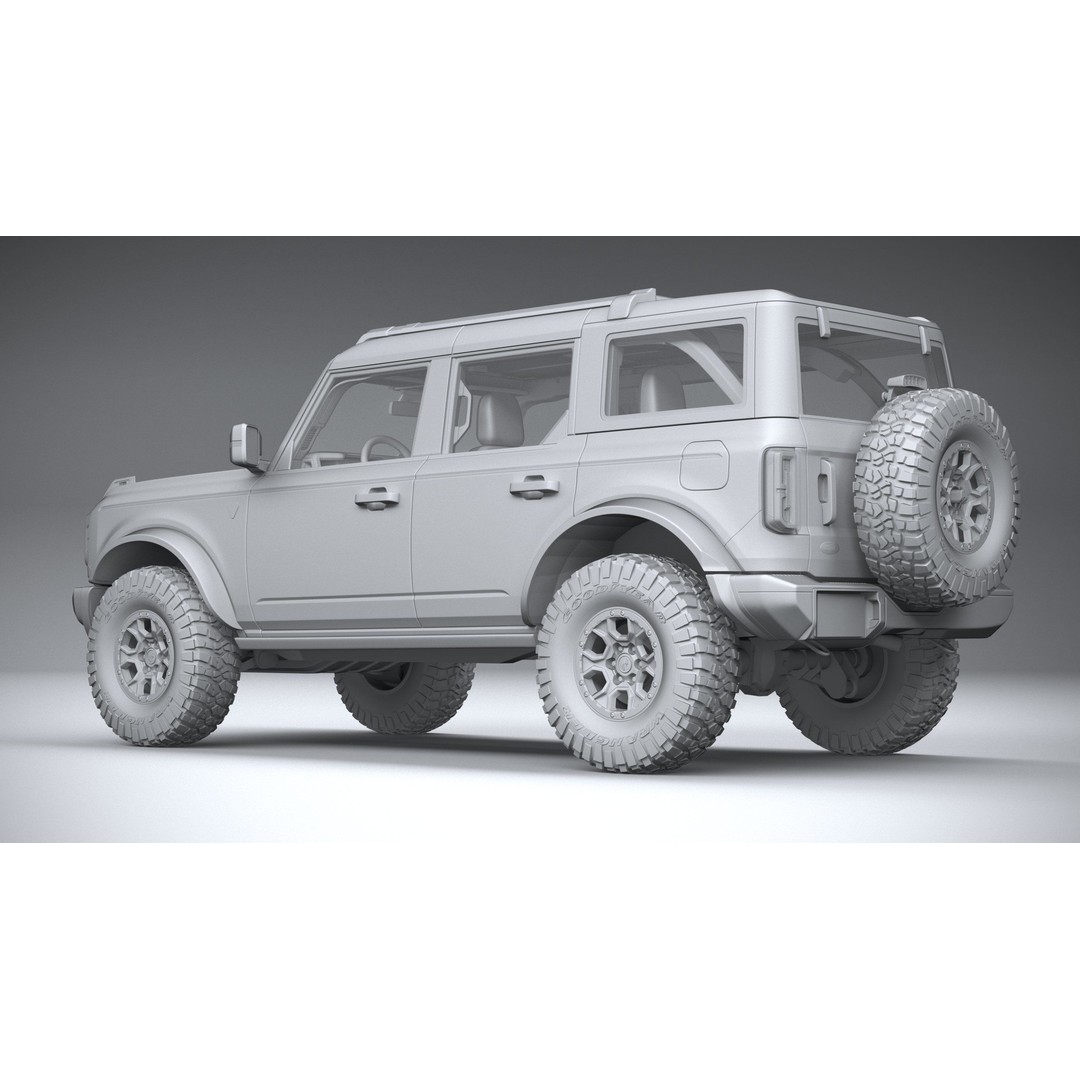 Bronco Badlands 3D Model – High Poly SUV Asset, FBX, OBJ, 3dsmax - View 29