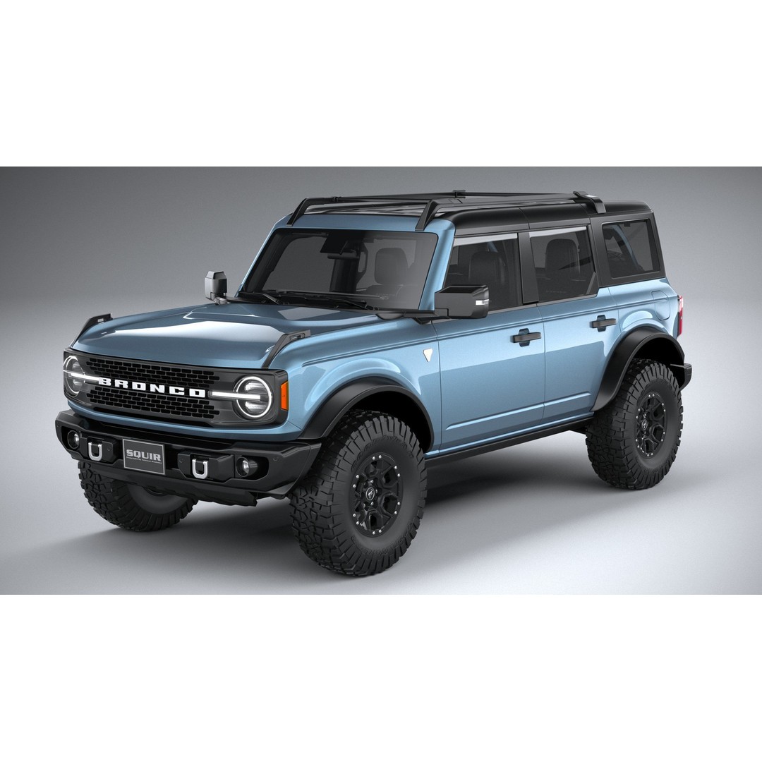 Bronco Badlands 3D Model – High Poly SUV Asset, FBX, OBJ, 3dsmax - View 3