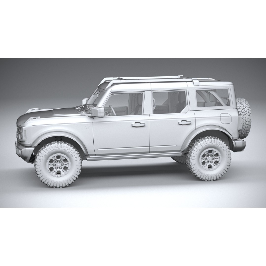 Bronco Badlands 3D Model – High Poly SUV Asset, FBX, OBJ, 3dsmax - View 30