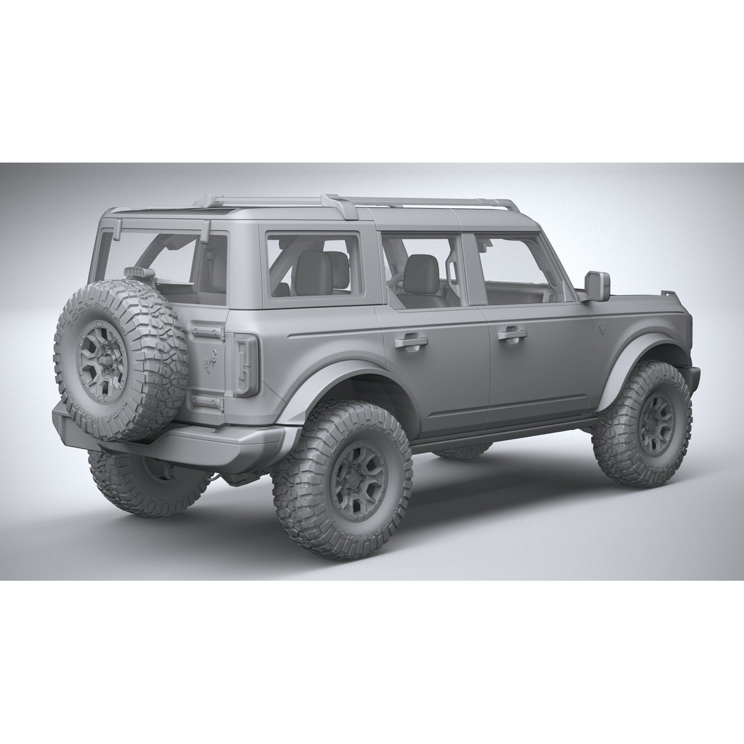 Bronco Badlands 3D Model – High Poly SUV Asset, FBX, OBJ, 3dsmax - View 33