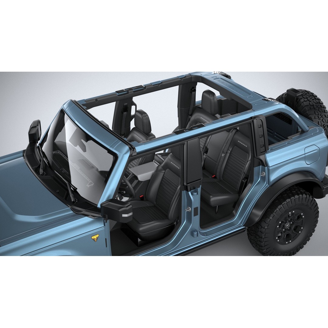 Bronco Badlands 3D Model – High Poly SUV Asset, FBX, OBJ, 3dsmax - View 39