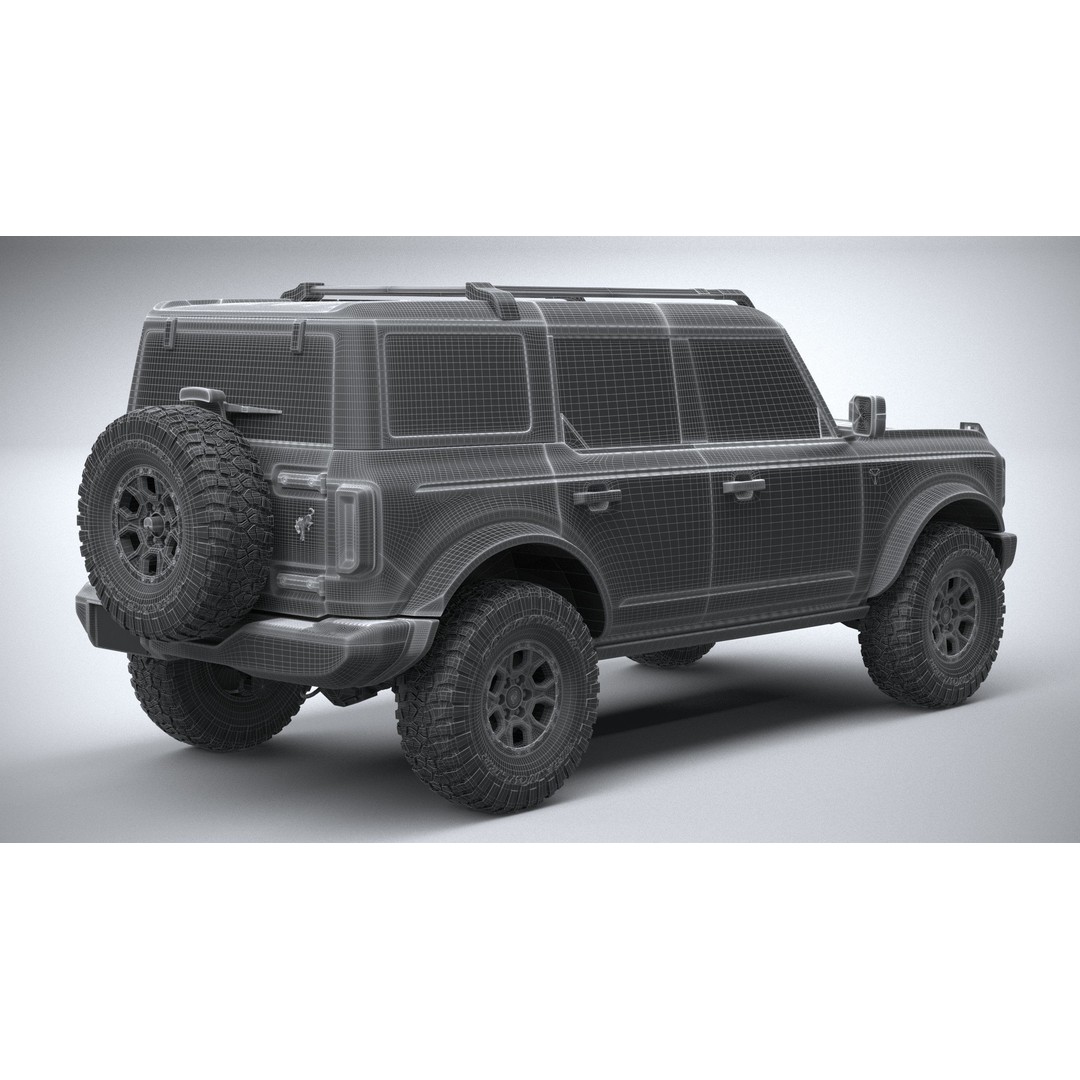 Bronco Badlands 3D Model – High Poly SUV Asset, FBX, OBJ, 3dsmax - View 44