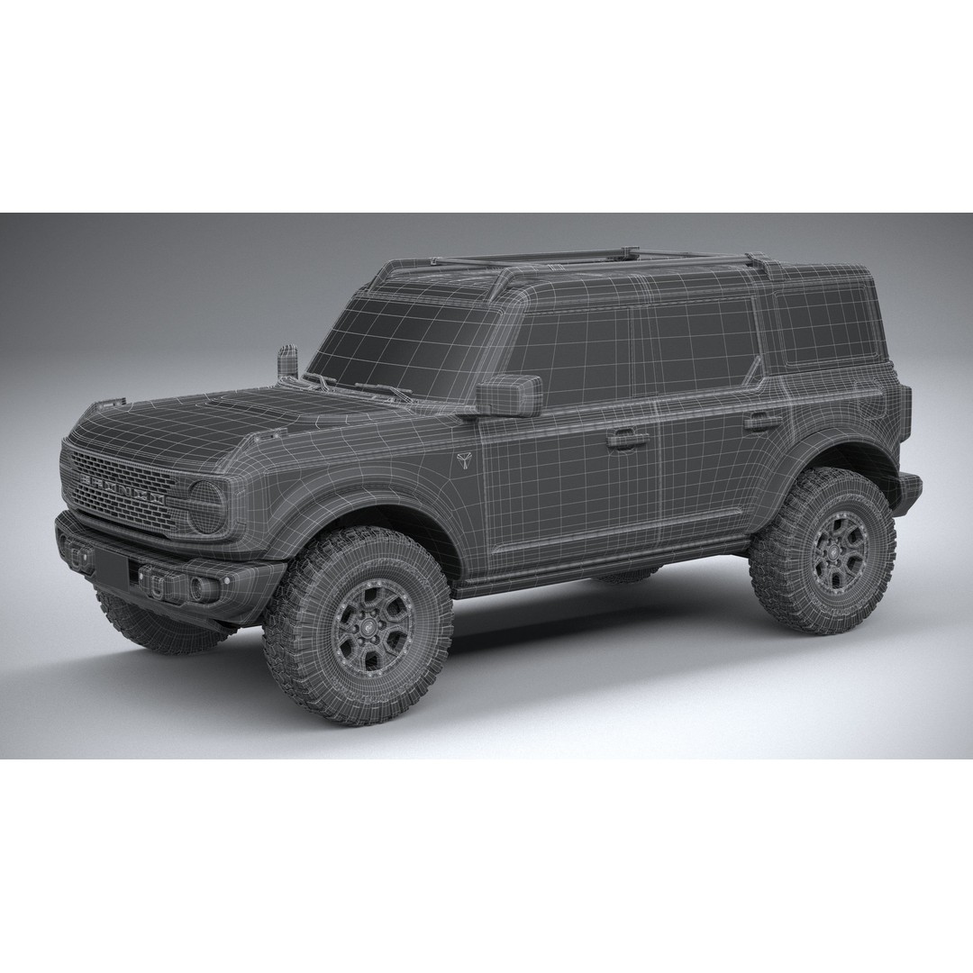 Bronco Badlands 3D Model – High Poly SUV Asset, FBX, OBJ, 3dsmax - View 45