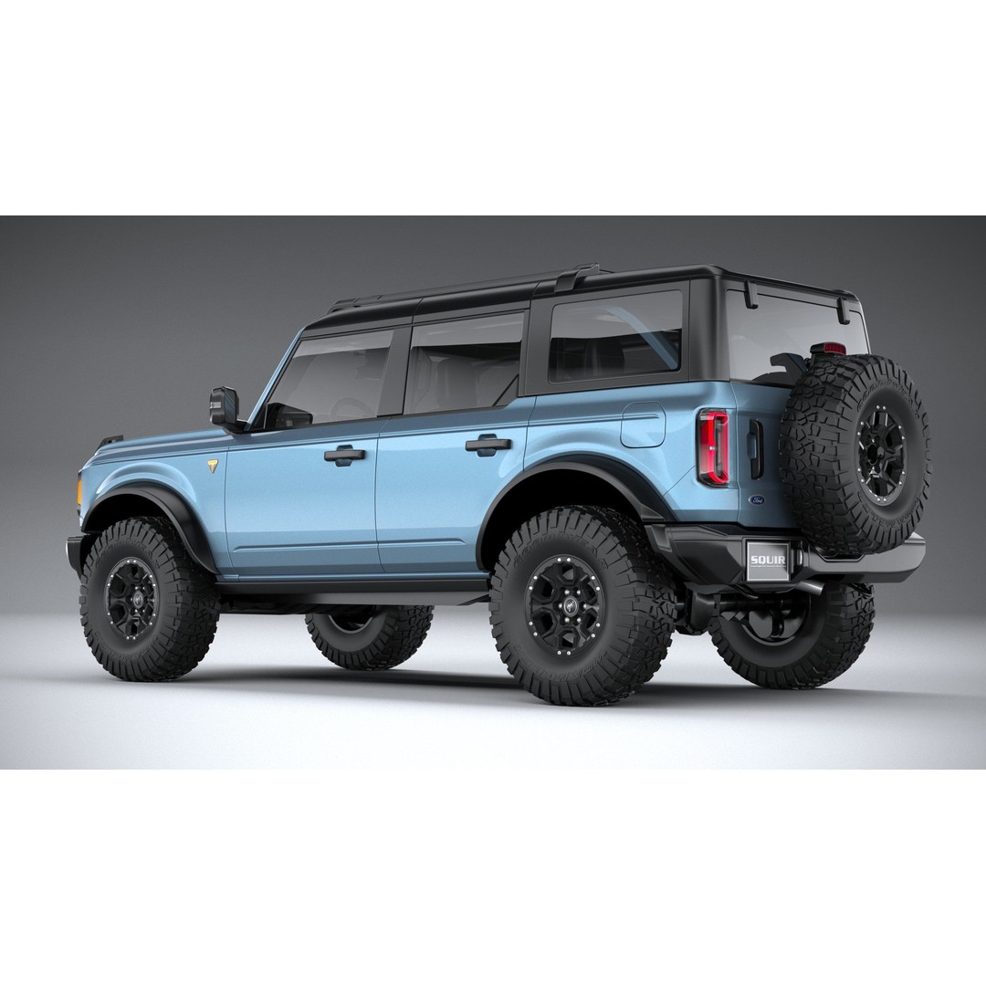 Bronco Badlands 3D Model – High Poly SUV Asset, FBX, OBJ, 3dsmax - View 7