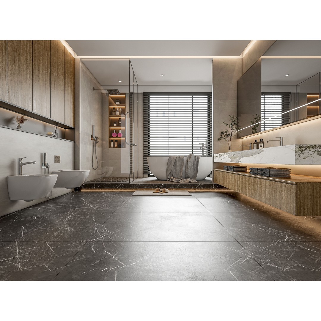 Modern Bathroom 3D Model – Elegant Vanity Scene, FBX, Blender, PBR - View 11