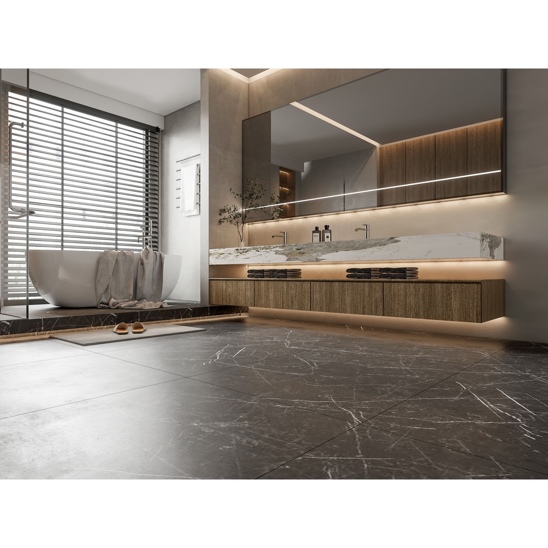 Modern Bathroom 3D Model – Elegant Vanity Scene, FBX, Blender, PBR - View 12