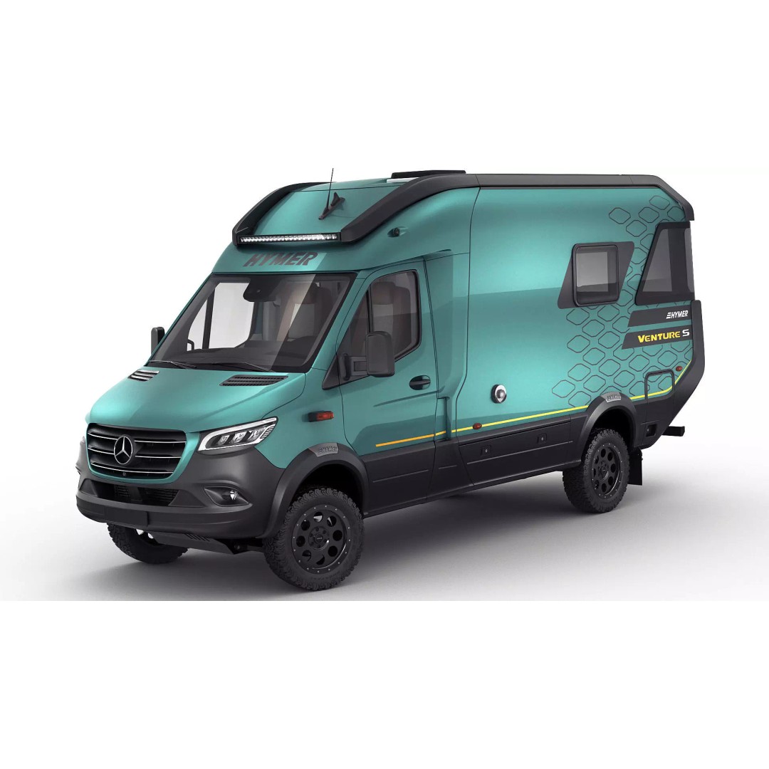 Hymer Venture S 3D Model – Detailed Vehicle with Openable Doors, FBX, OBJ - View 3