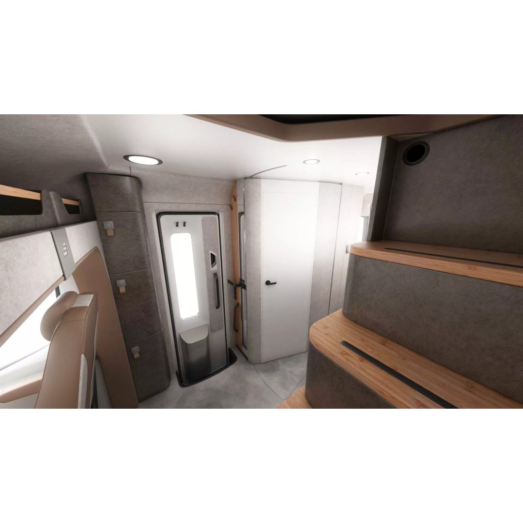 Hymer Venture S 3D Model – Detailed Vehicle with Openable Doors, FBX, OBJ - View 30