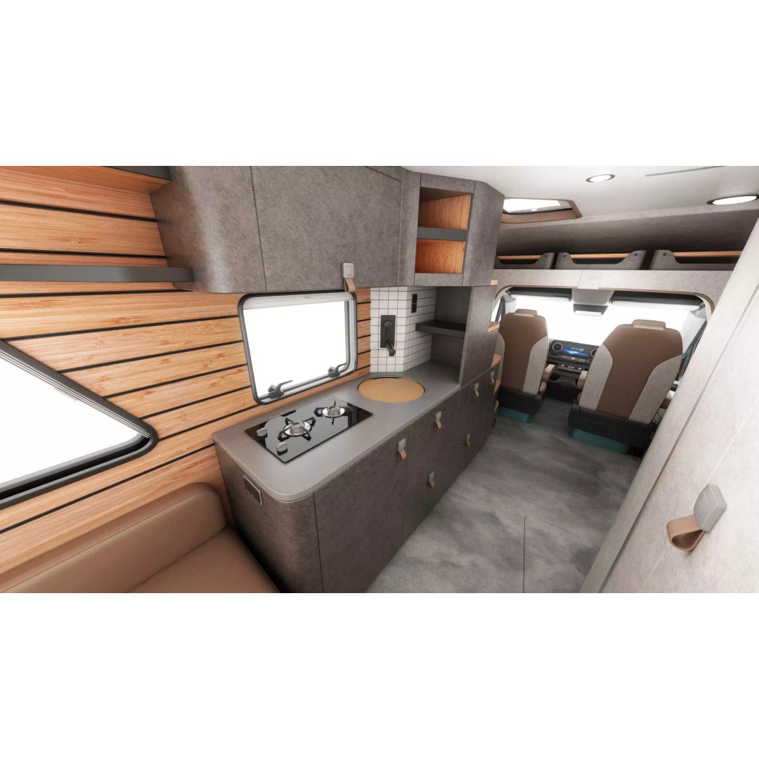 Hymer Venture S 3D Model – Detailed Vehicle with Openable Doors, FBX, OBJ - View 33