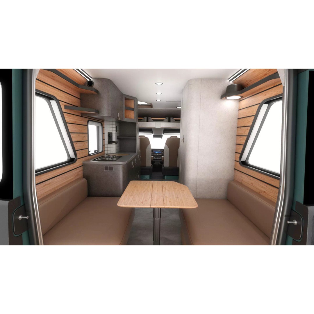Hymer Venture S 3D Model – Detailed Vehicle with Openable Doors, FBX, OBJ - View 34