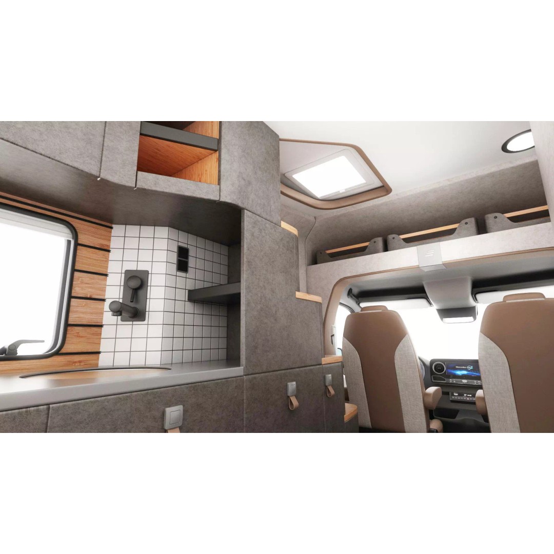 Hymer Venture S 3D Model – Detailed Vehicle with Openable Doors, FBX, OBJ - View 35