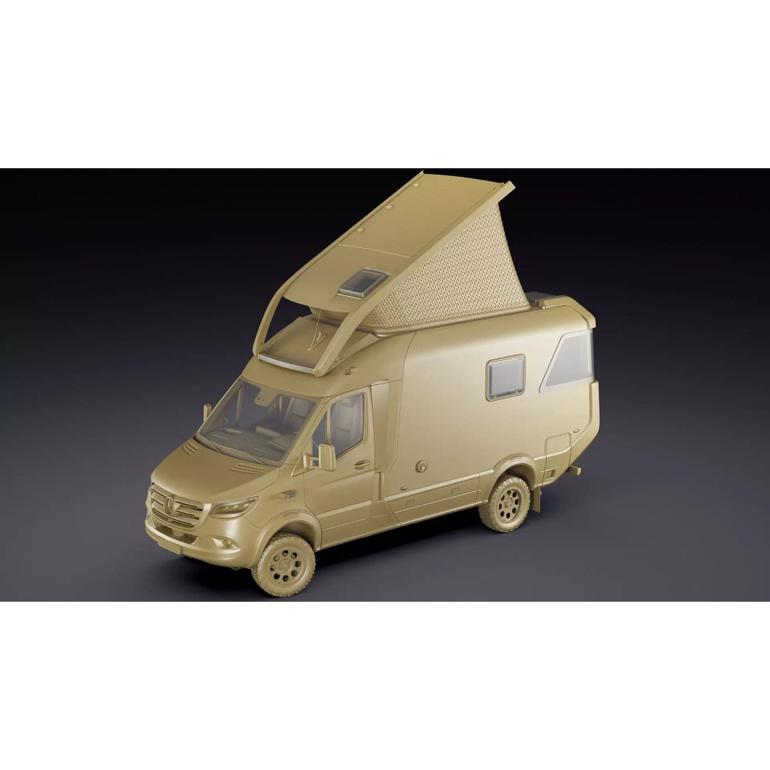 Hymer Venture S 3D Model – Detailed Vehicle with Openable Doors, FBX, OBJ - View 39