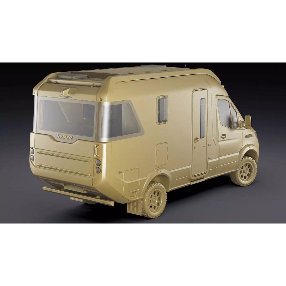 Hymer Venture S 3D Model – Detailed Vehicle with Openable Doors, FBX, OBJ - View 40