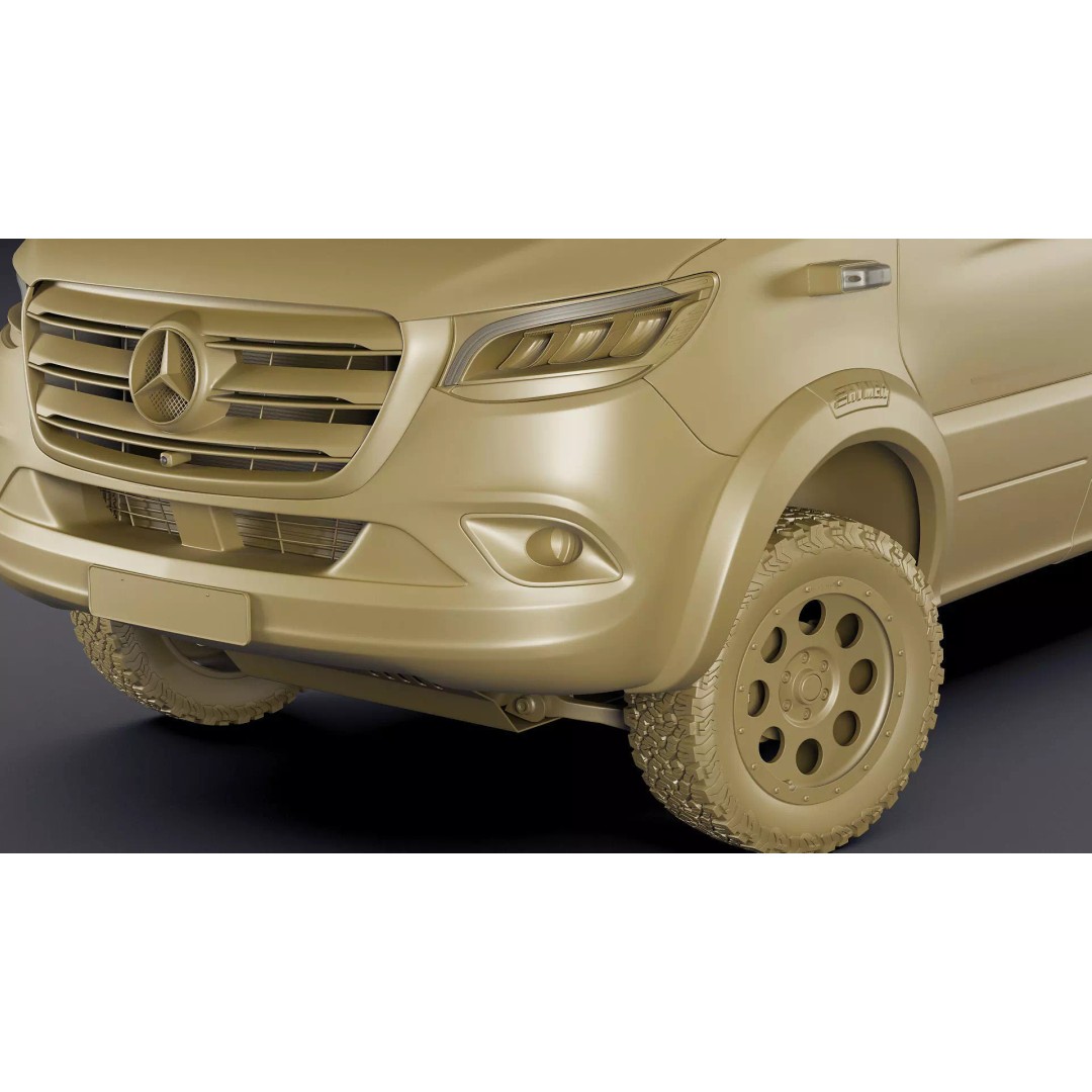 Hymer Venture S 3D Model – Detailed Vehicle with Openable Doors, FBX, OBJ - View 42