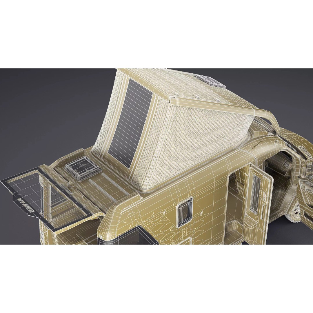 Hymer Venture S 3D Model – Detailed Vehicle with Openable Doors, FBX, OBJ - View 51