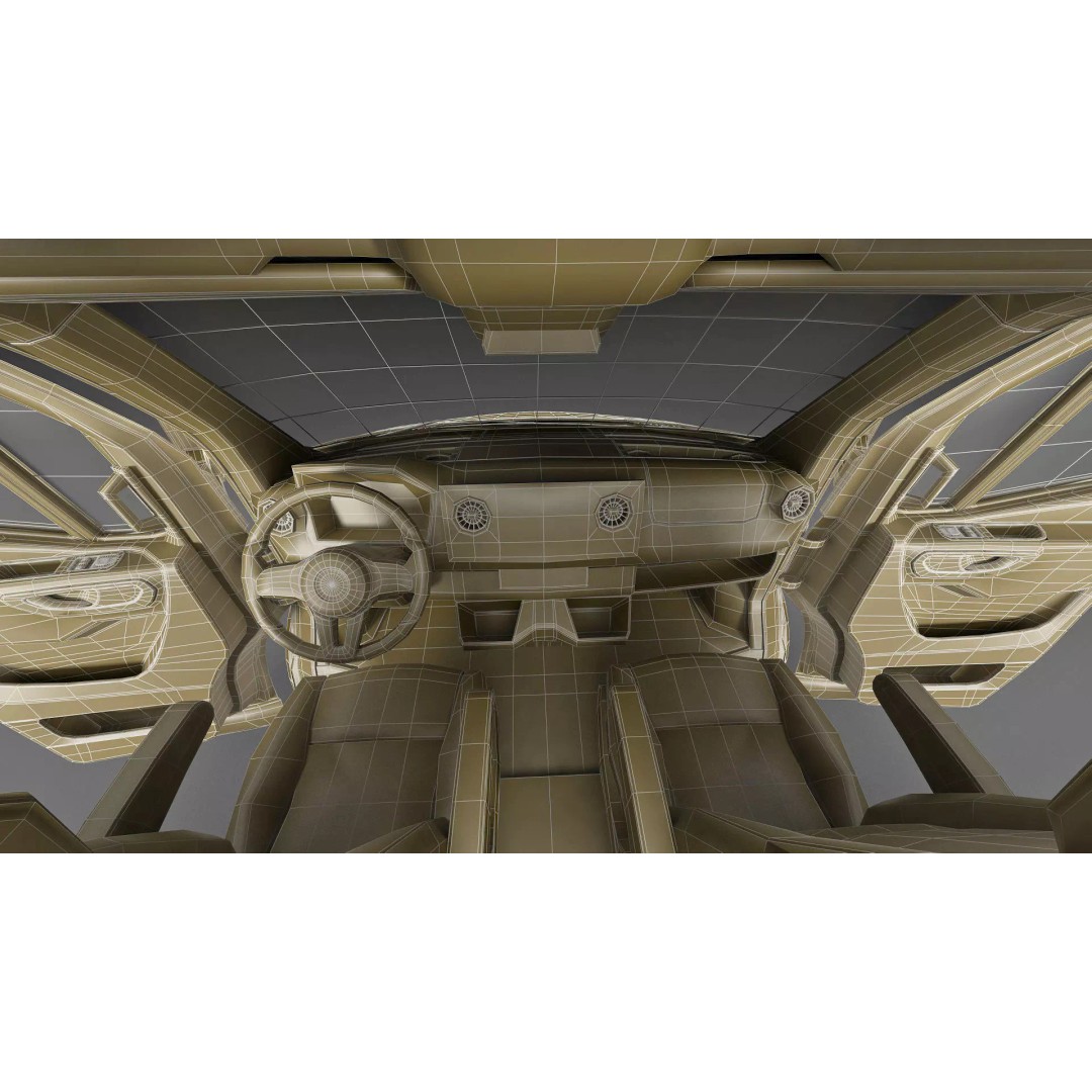 Hymer Venture S 3D Model – Detailed Vehicle with Openable Doors, FBX, OBJ - View 53