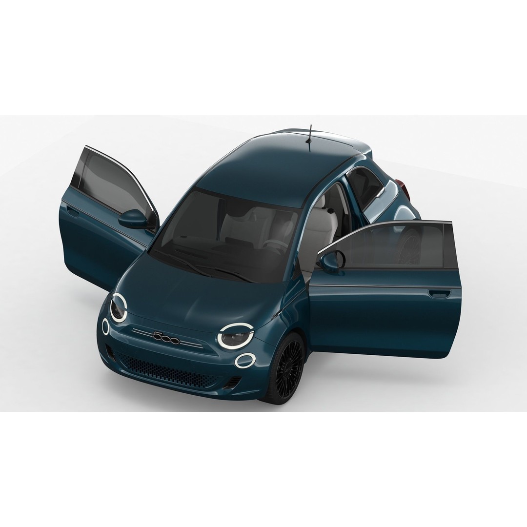 Fiat 500 3D Model – High Poly City Car, FBX, OBJ, PBR Textures - View 10