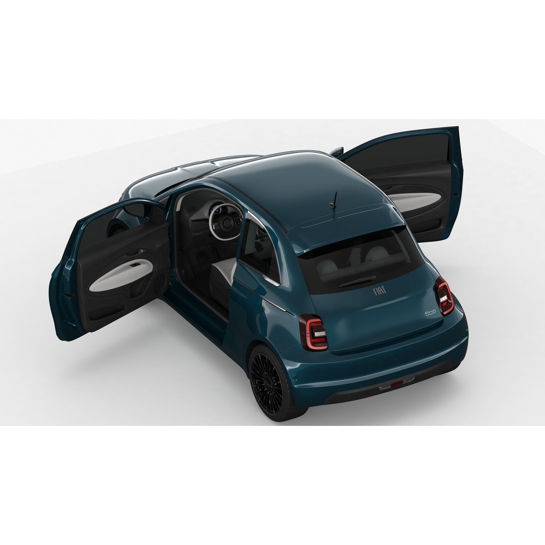 Fiat 500 3D Model – High Poly City Car, FBX, OBJ, PBR Textures - View 11