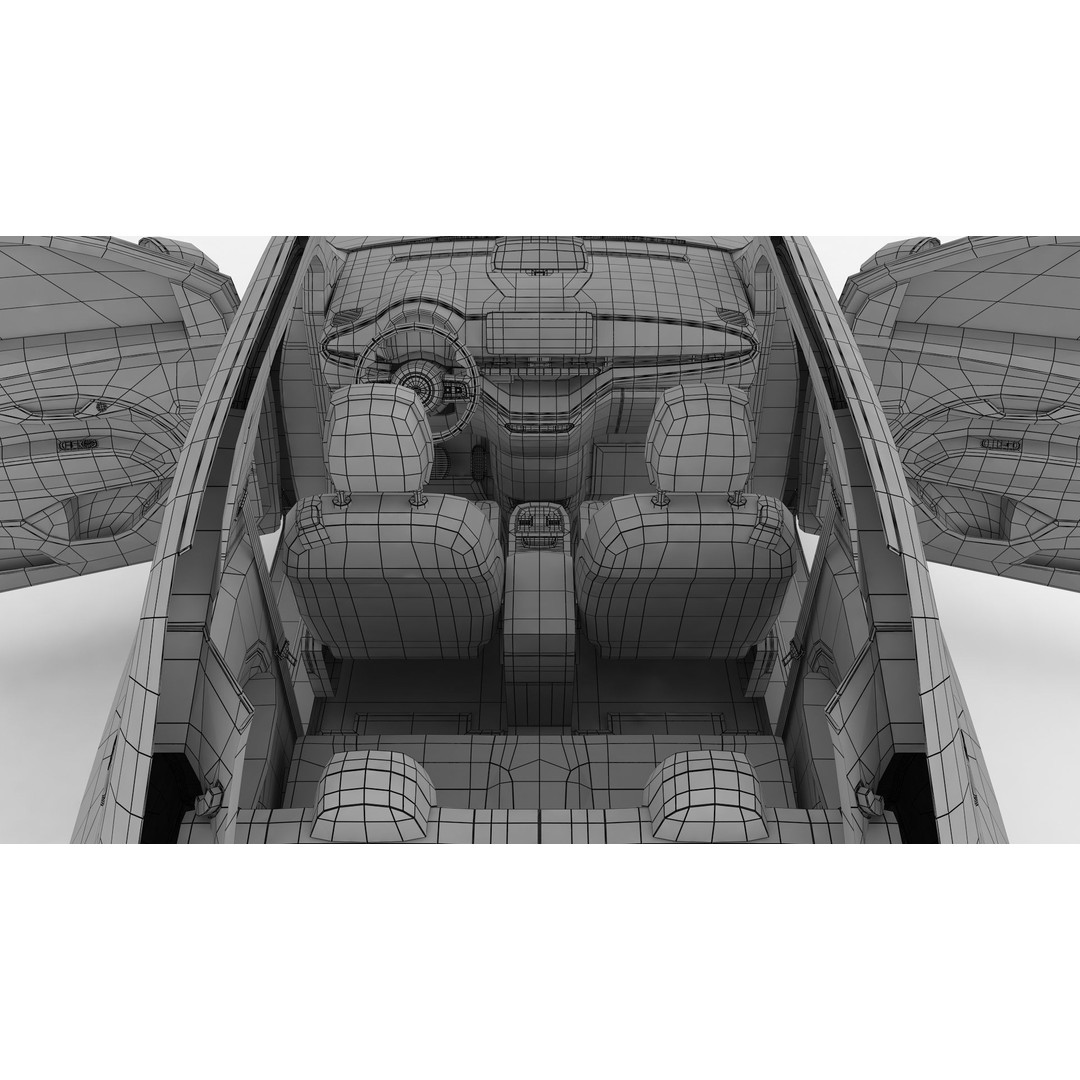 Fiat 500 3D Model – High Poly City Car, FBX, OBJ, PBR Textures - View 21