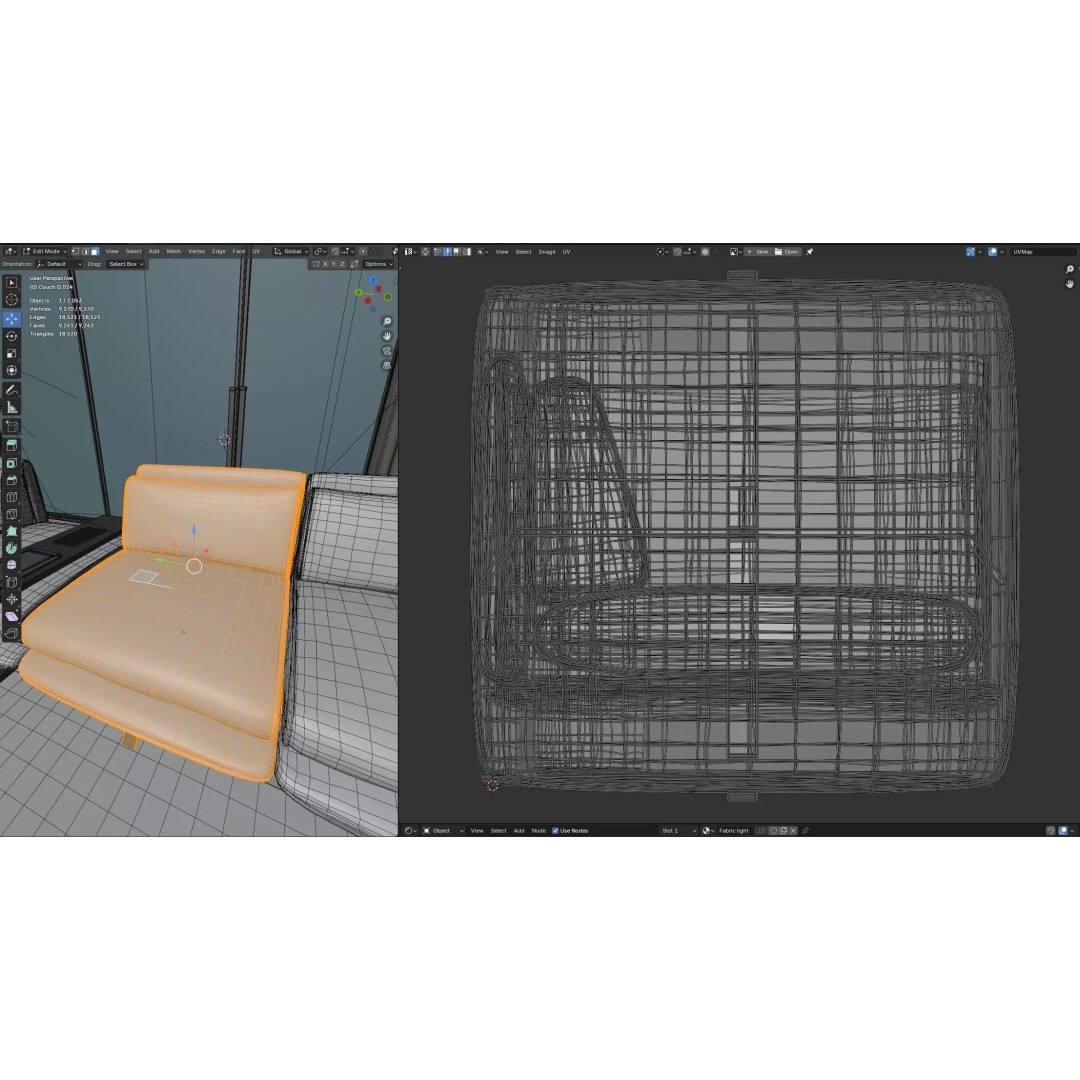 Modern Modular House 3D Model – Fully Furnished, Blender & FBX