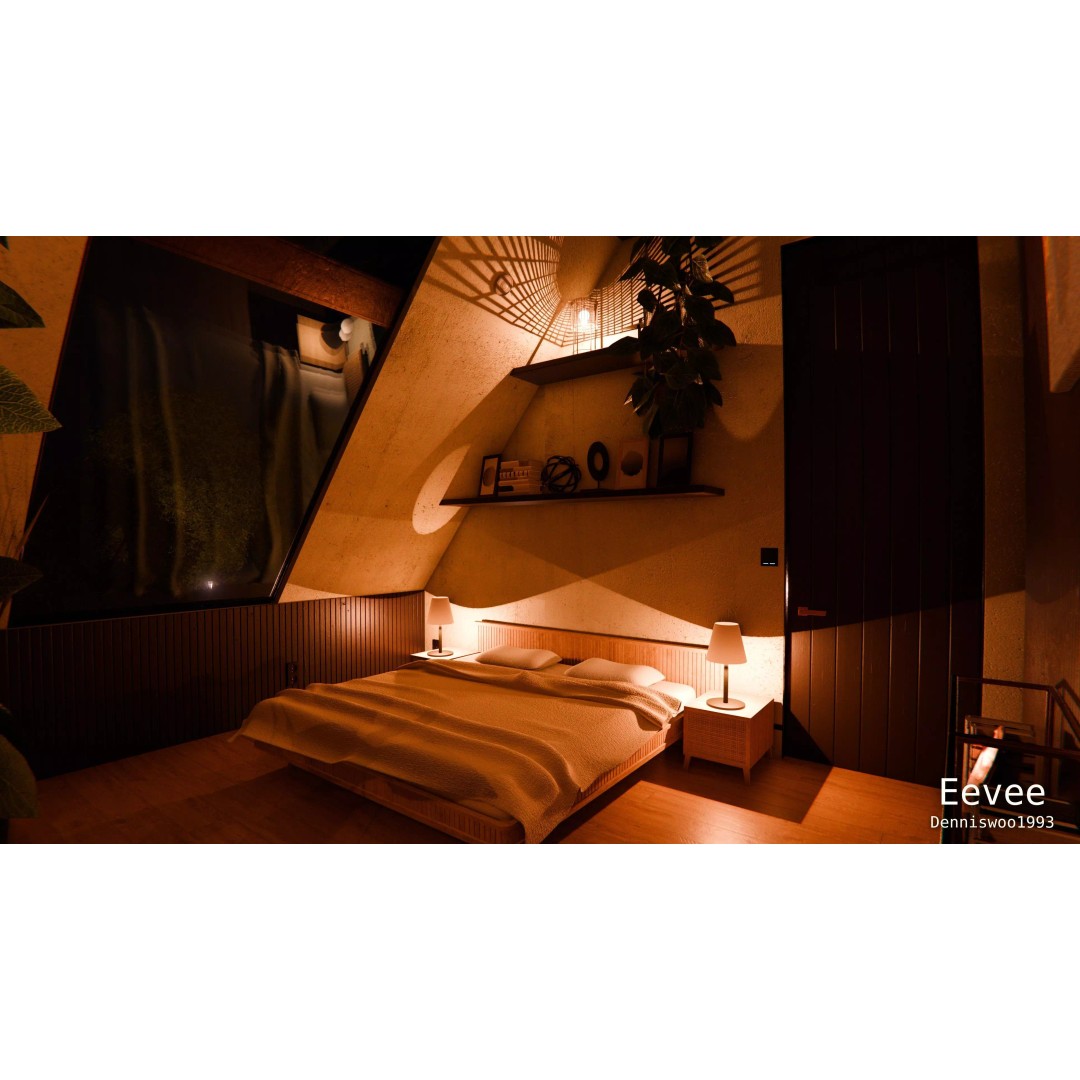 Modern Modular House 3D Model – Fully Furnished, Blender & FBX - View 20