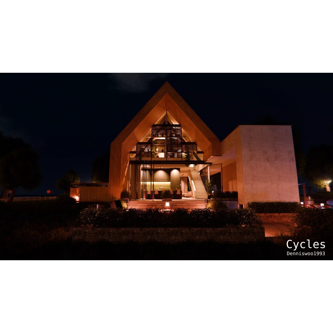 Modern Modular House 3D Model – Fully Furnished, Blender & FBX - View 6