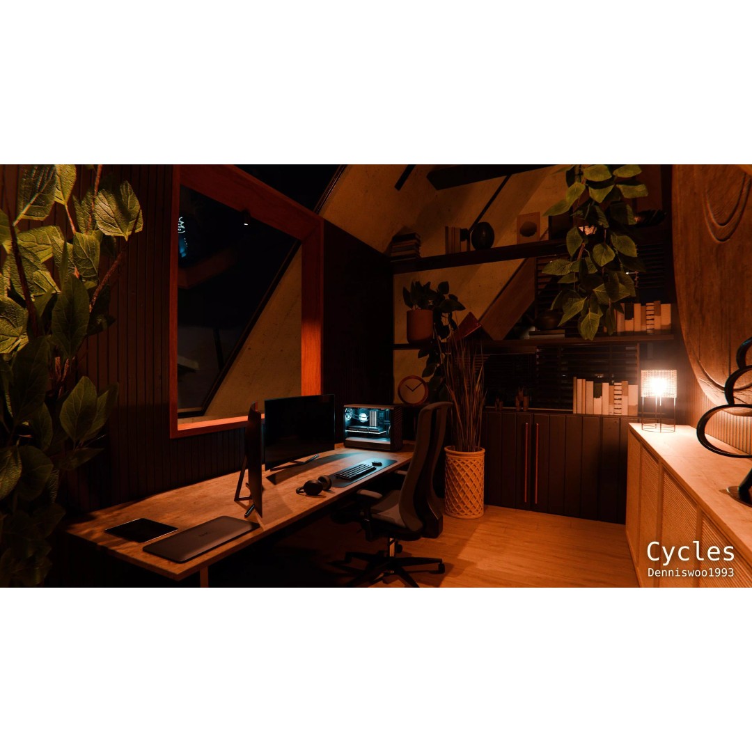 Modern Modular House 3D Model – Fully Furnished, Blender & FBX - View 8