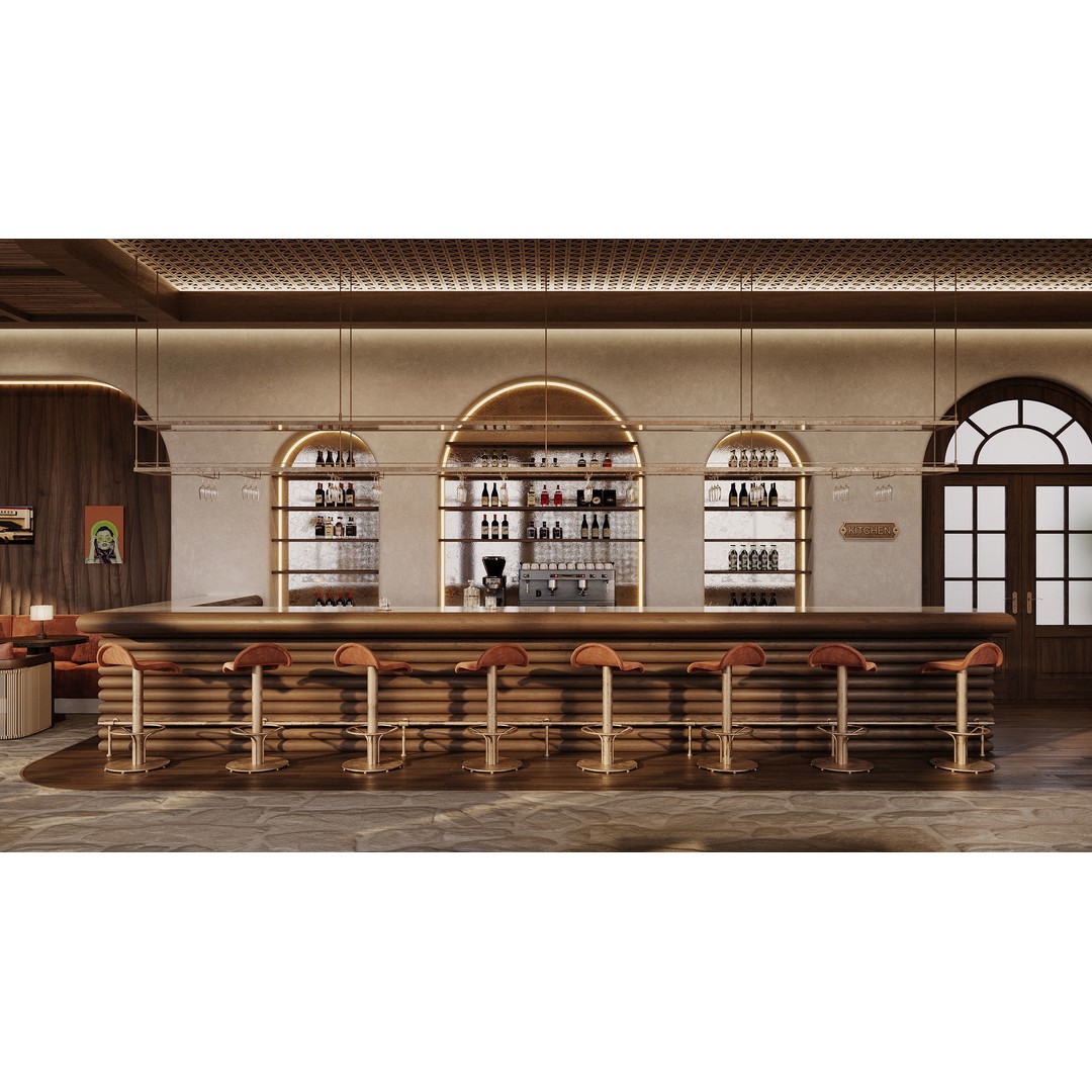 Ethnic Restaurant 3D Model – Detailed Interior with Textures, FBX, OBJ - View 4