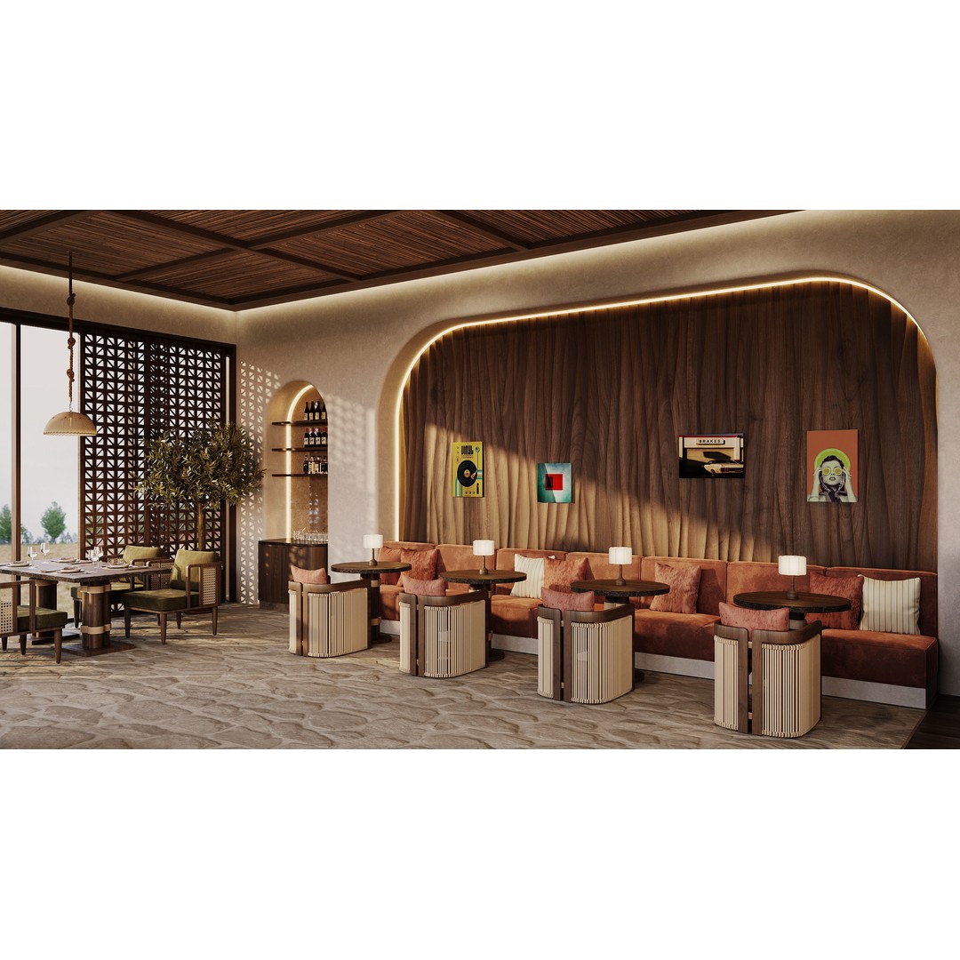 Ethnic Restaurant 3D Model – Detailed Interior with Textures, FBX, OBJ - View 5