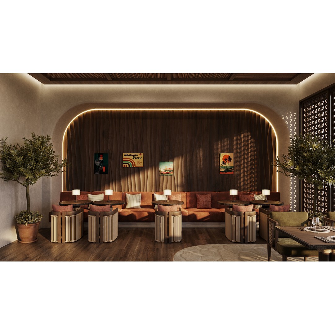 Ethnic Restaurant 3D Model – Detailed Interior with Textures, FBX, OBJ - View 6