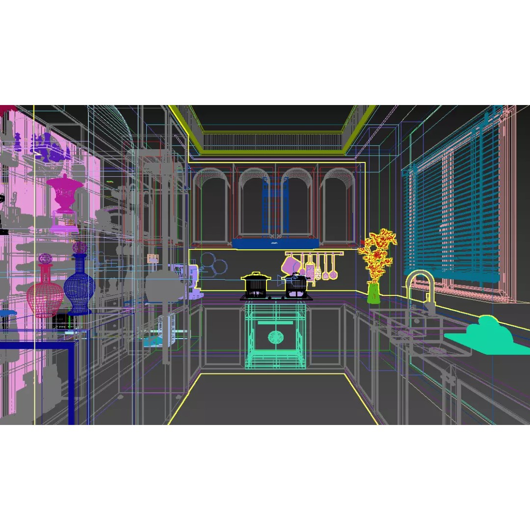 Contemporary Living Room 3D Model – High Poly Interior Asset, FBX - View 12