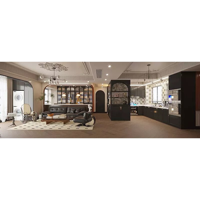 Contemporary Living Room 3D Model – High Poly Interior Asset, FBX - View 2