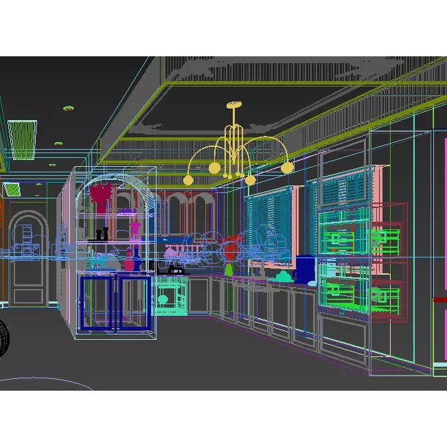 Contemporary Living Room 3D Model – High Poly Interior Asset, FBX - View 8